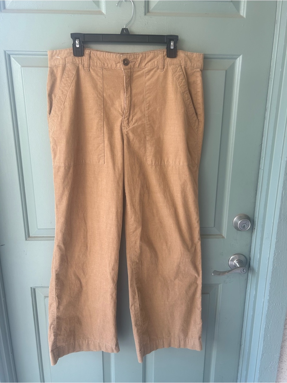 Weatherproof Wide-Leg Bootcut Pants in Mustard